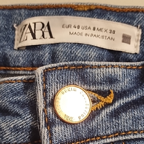 5 Pocket Cotton Stretch Denim Jeans High Rise - Picture 5 of 16